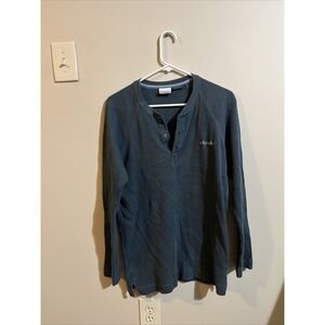 Columbia Sportswear Long Sleeve Quarter Button Up Thermal Medium